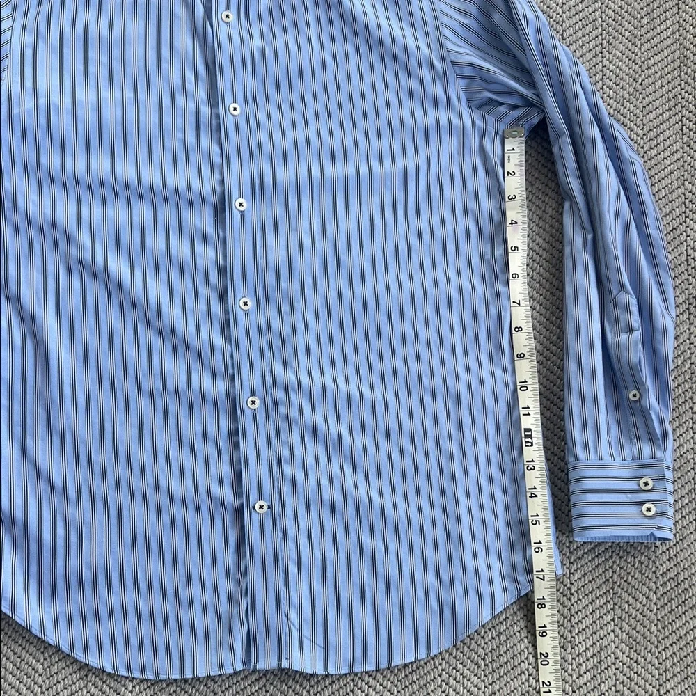 Banana Republic Light Blue Striped Dress Shirt